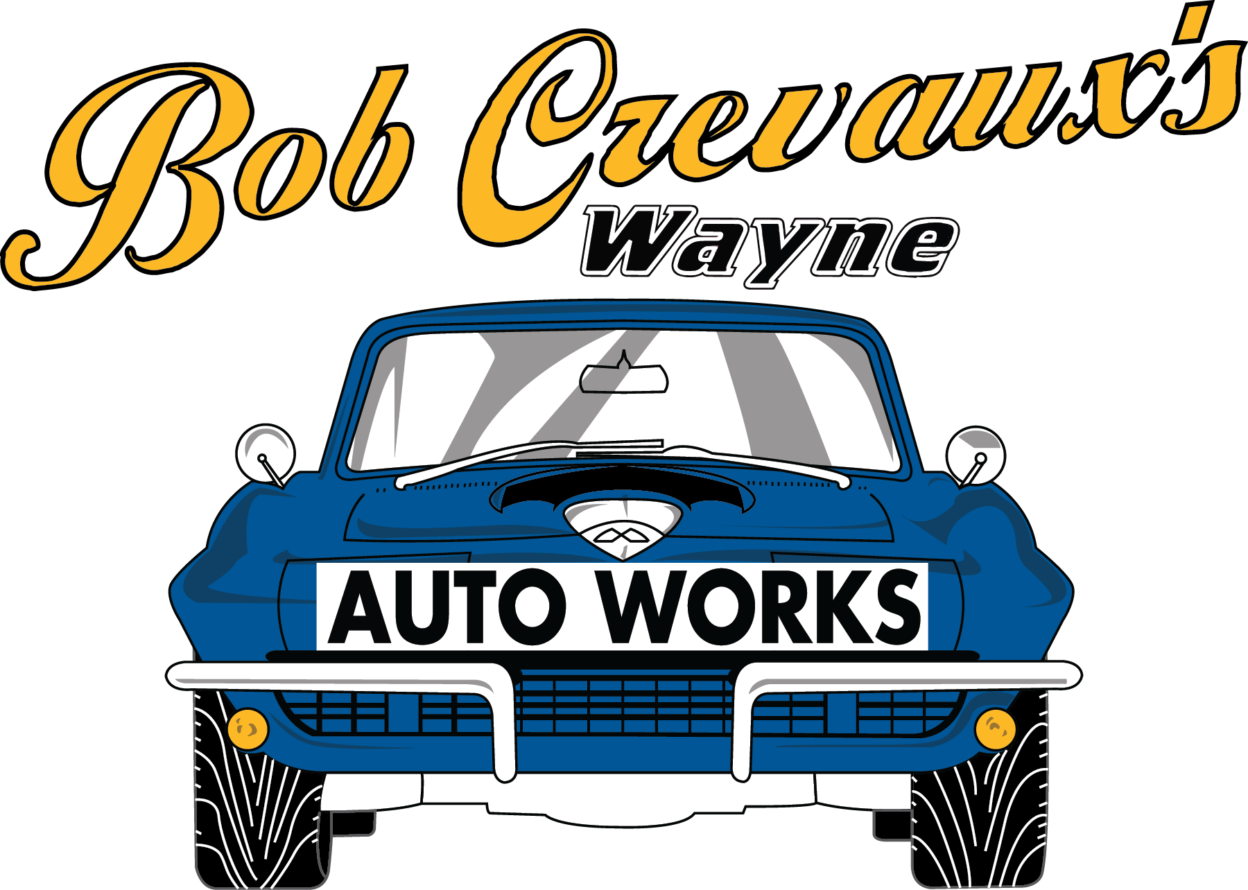 Bob Crevaux's Wayne Auto Works Inc. Logo