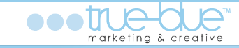 True-Blue Marketing and Creative Logo