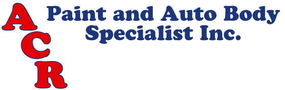 A C R Paint & Autobody Specialist Logo