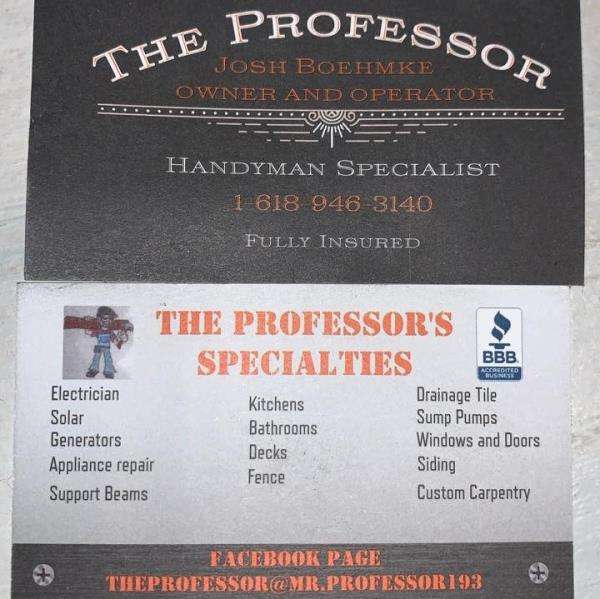The Professor-Handyman Specialist Logo