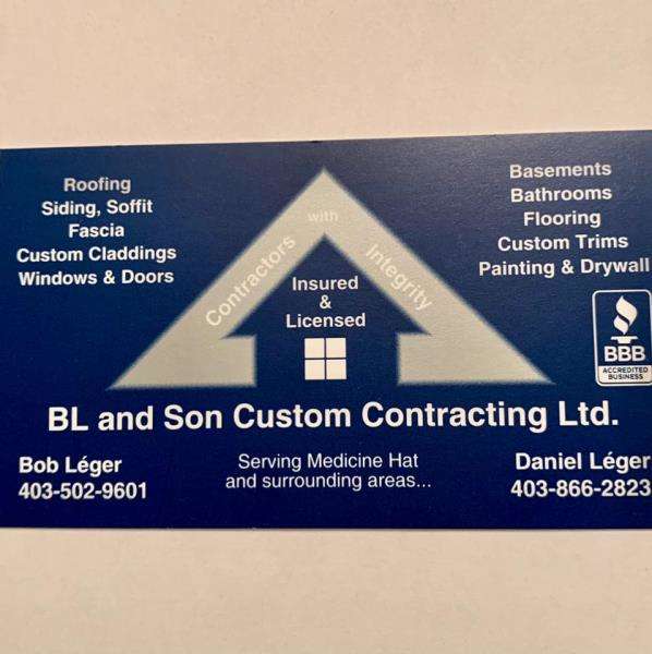 BL and Son Custom Contracting Ltd. Logo