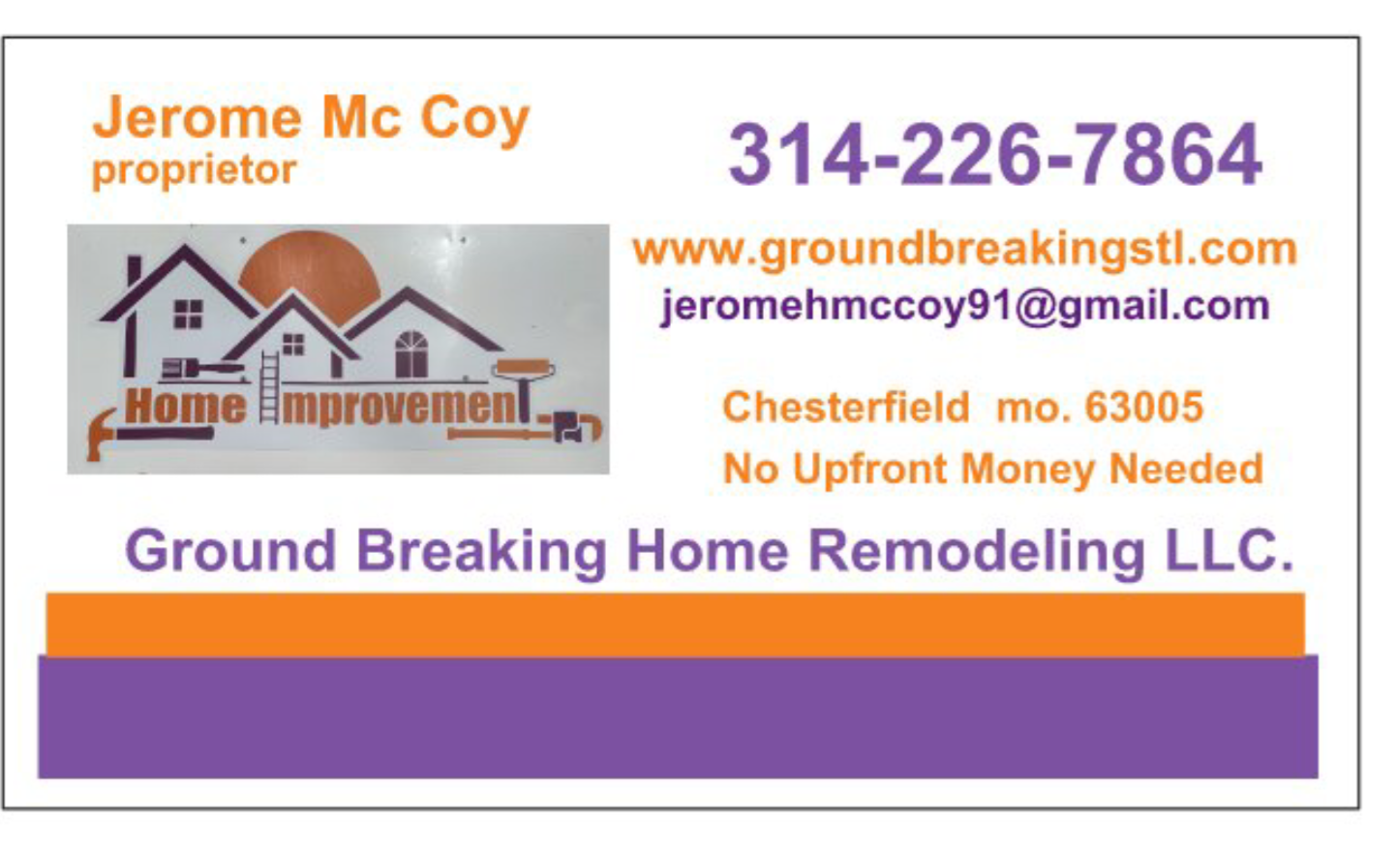 Ground Breaking Remodeling and Construction Logo