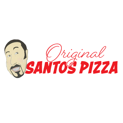 Original Santos Pizza Wood Fire Restaurant Logo