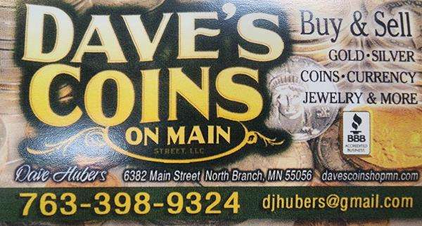 Dave's Coins on Main Logo