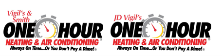 J.D. Vigil's One Hour Heating & Air Conditioning Logo