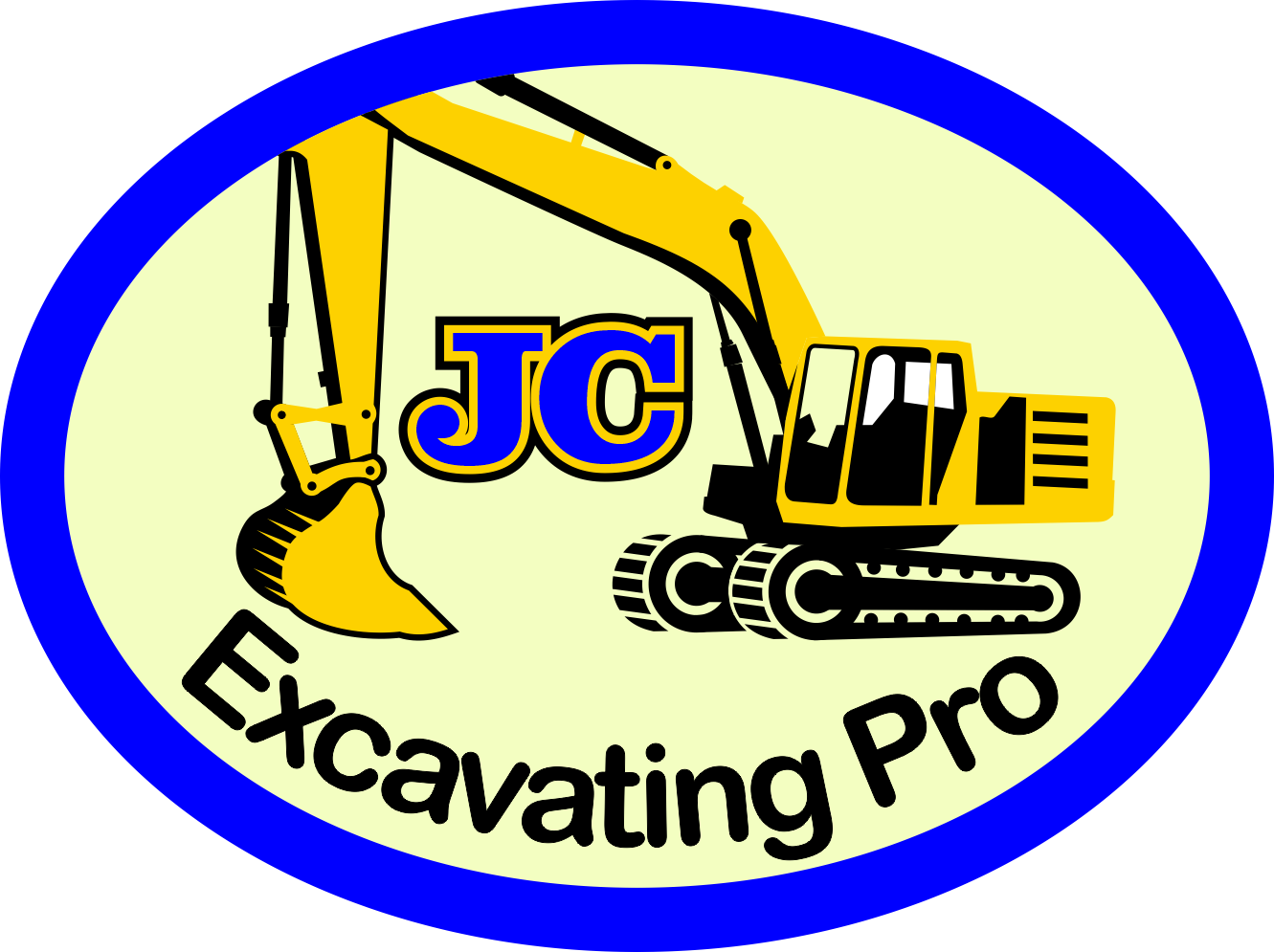 J.C. Excavating Pro Logo