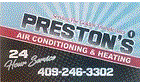 Preston's A/C & Heating Logo