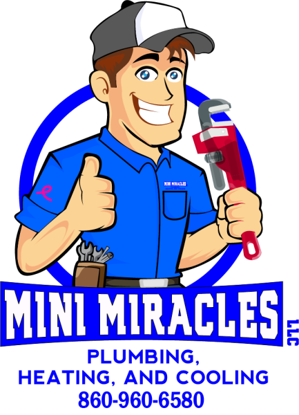 Mini Miracles Plumbing, Heating, and Cooling Logo