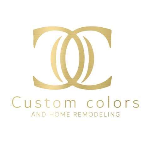 Custom Colors Painting and Home Remodeling Logo