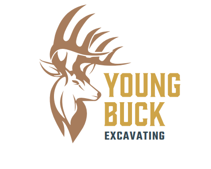 Young Buck Excavation Logo