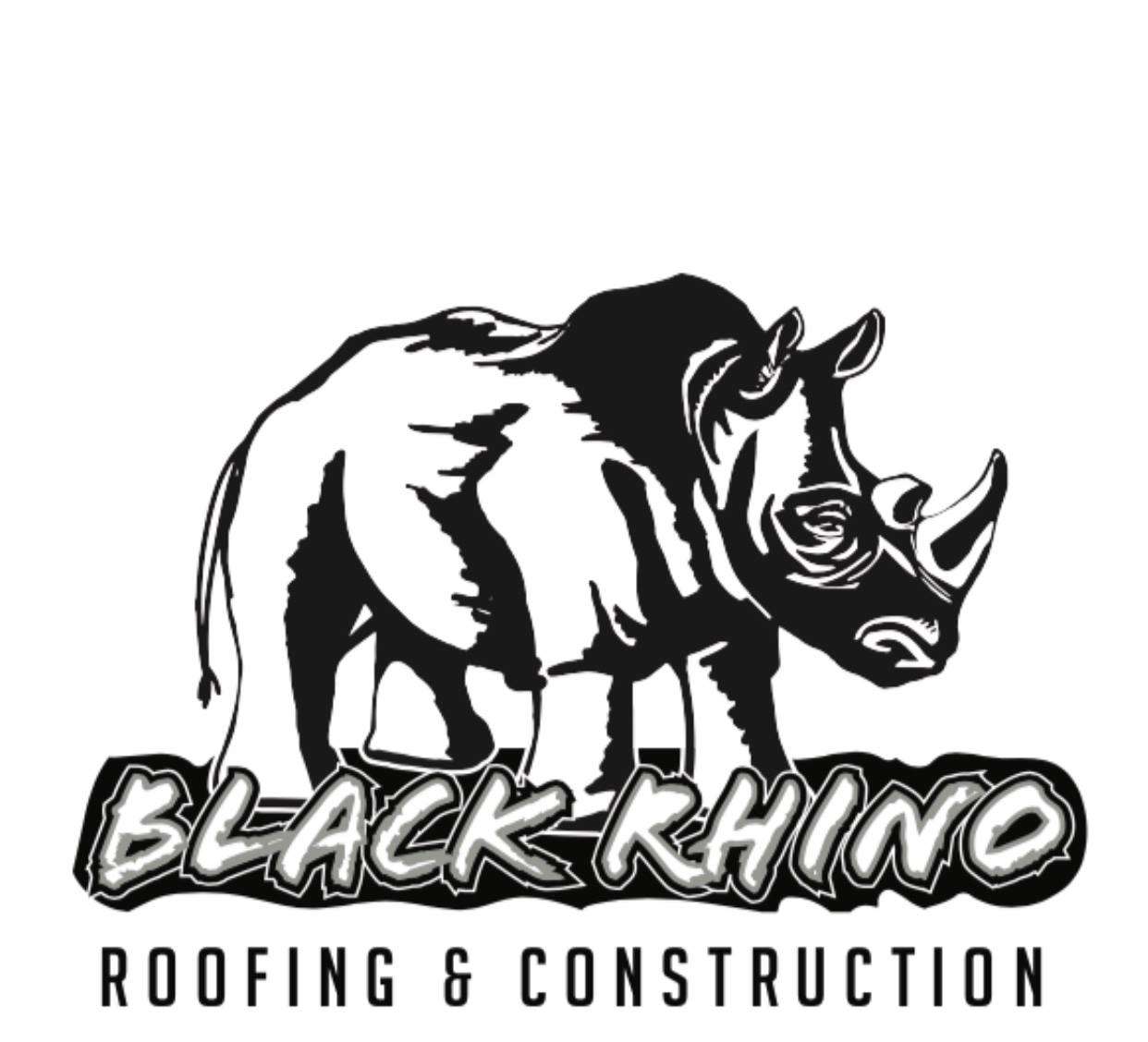 Black Rhino Roofing & Construction Logo