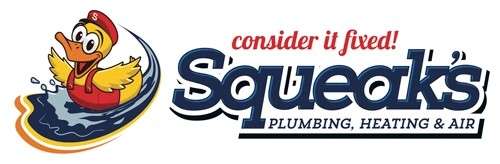 Squeaks Plumbing Heating & Air Logo
