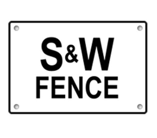 S & W Fence Logo