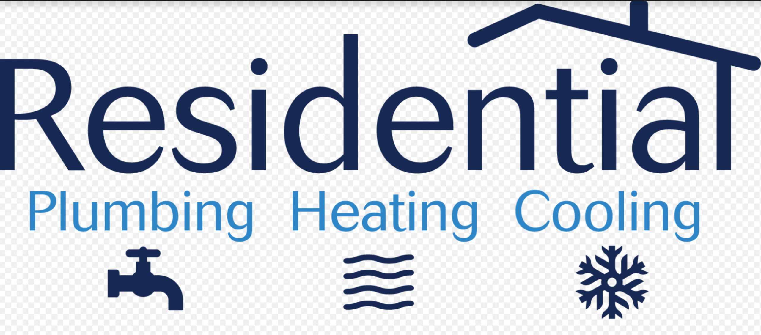 Residential Plumbing Heating & Cooling Logo
