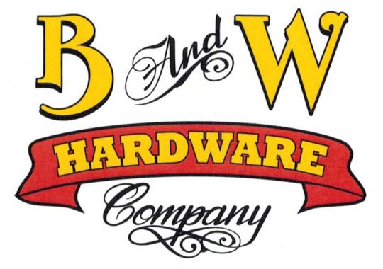 B & W Hardware, Co. Logo