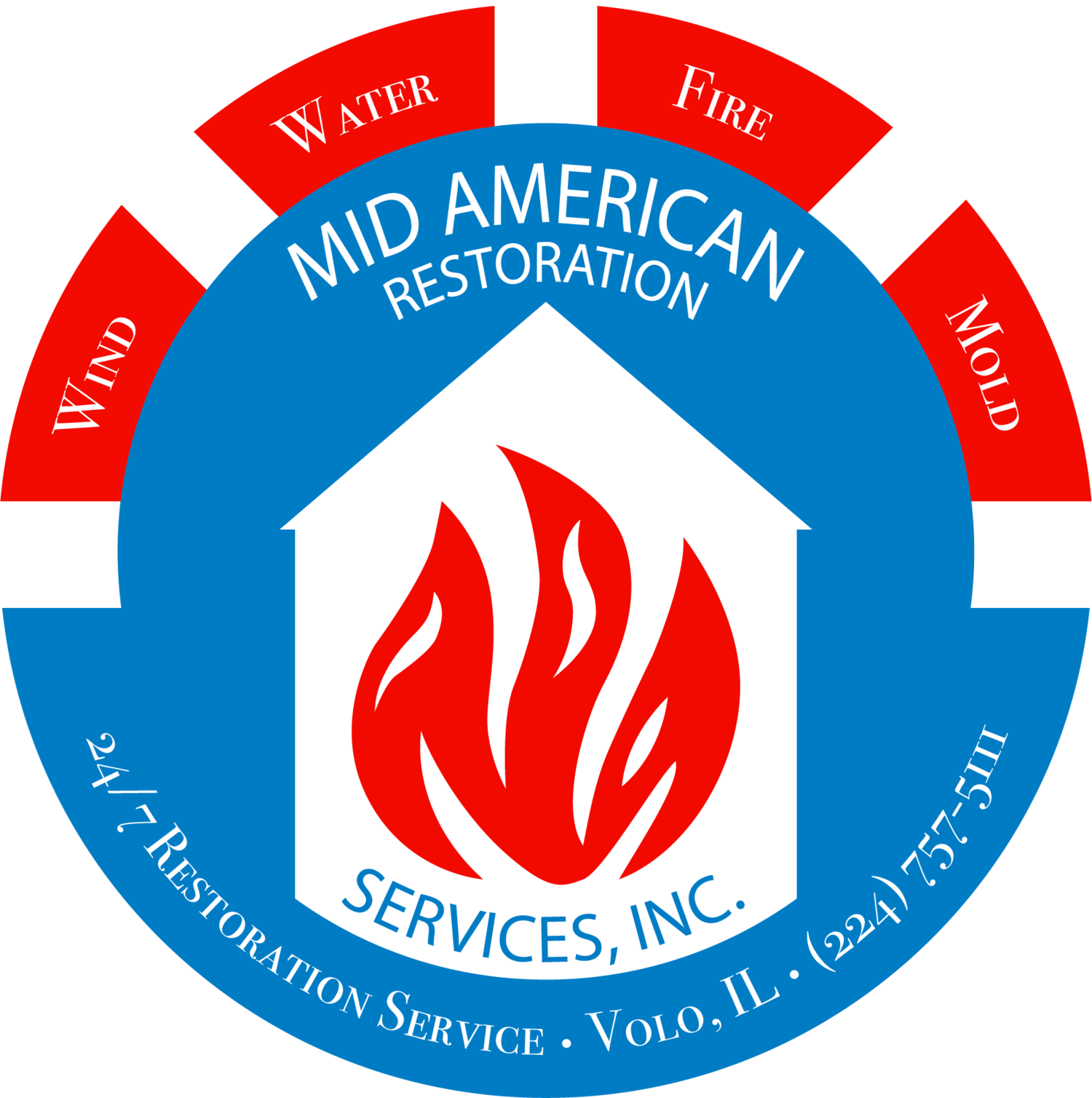 Mid American Restoration Services, Inc. Logo
