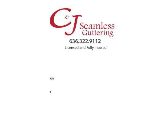 C & J Seamless Guttering Inc Logo