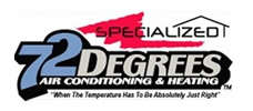 72 Degrees Heating and Air Logo