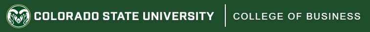 Colorado State University College of Business Logo