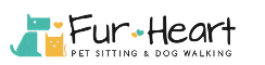 Fur Heart Pet Sitting and Dog Walking Logo