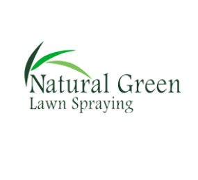 Natural Green Lawn Spraying Logo