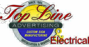 Topline Advertising & Electrical Logo