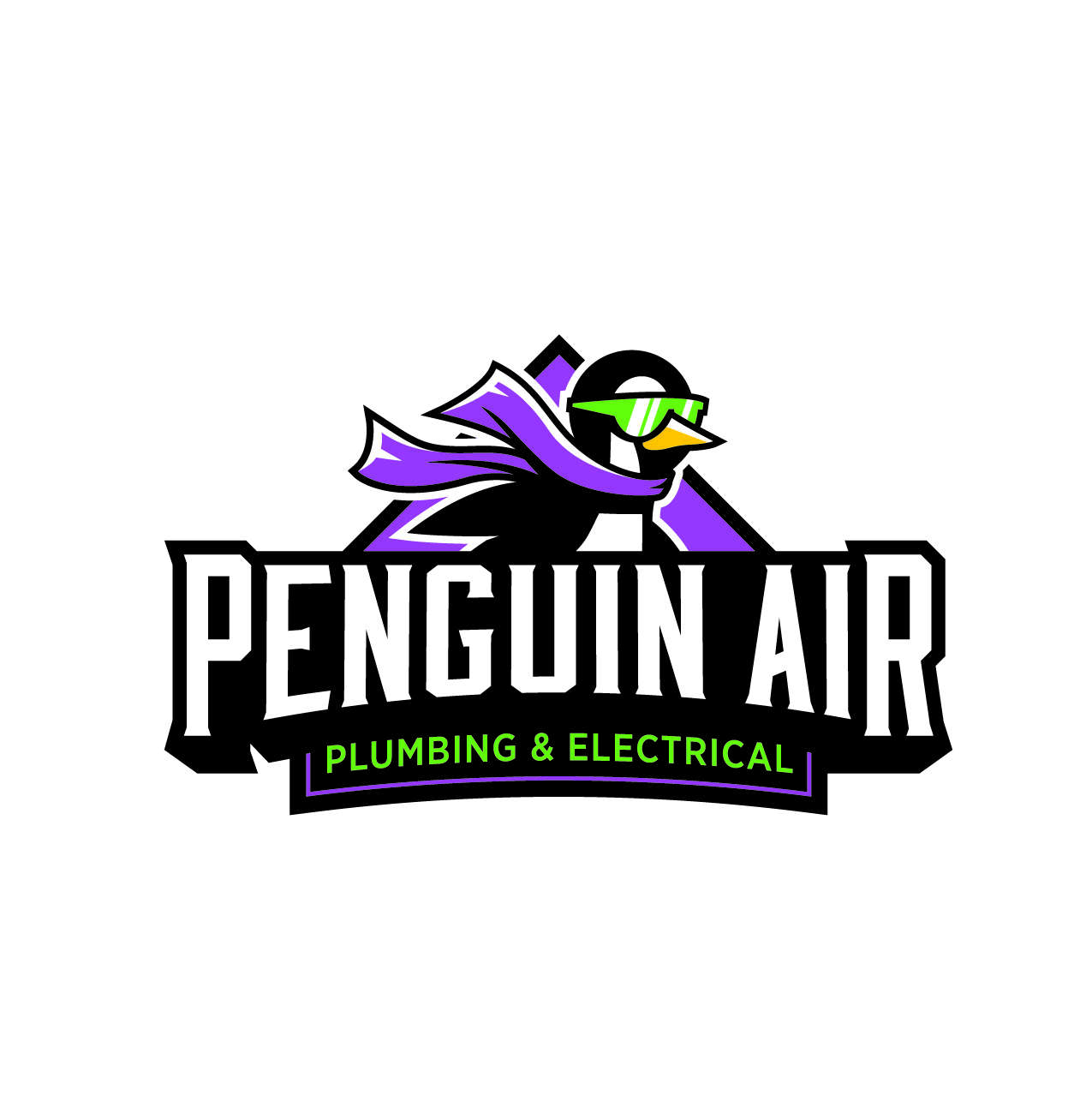 Penguin Air Plumbing & Electrical Logo