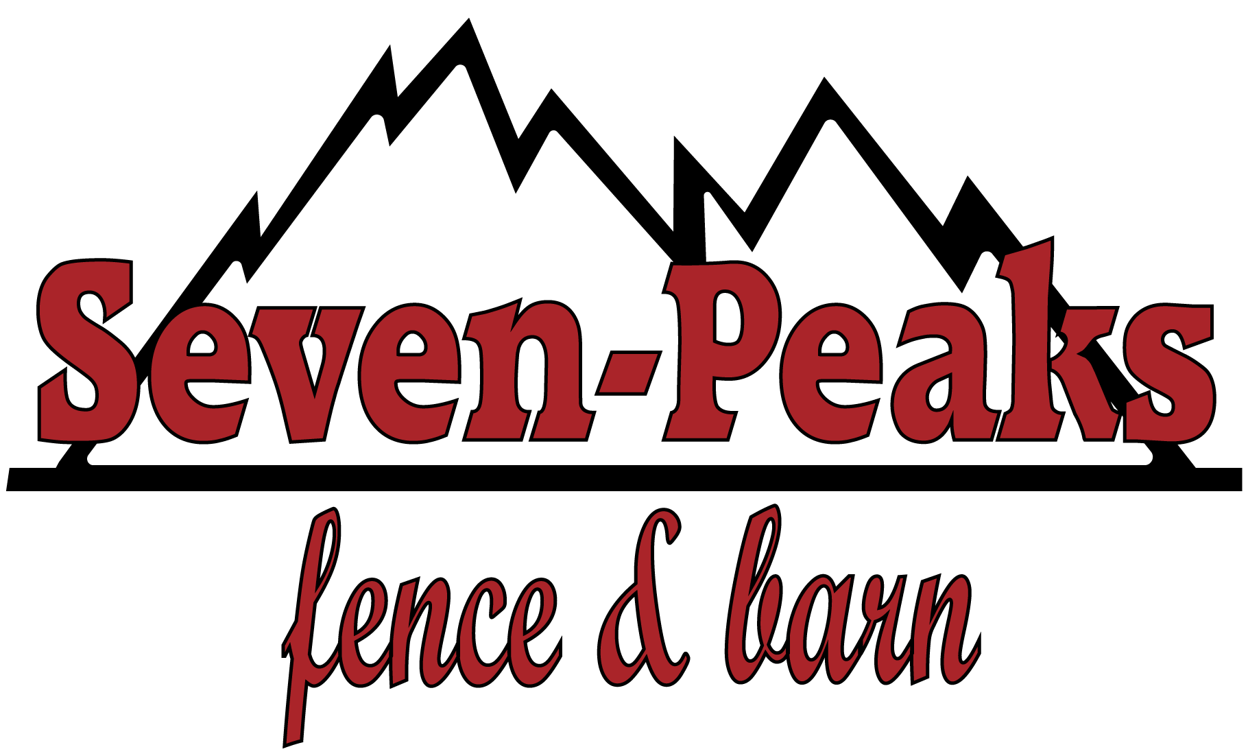 Seven Peaks Fence and Barn Logo