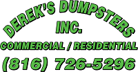 Derek's Dumpsters, Inc. Logo