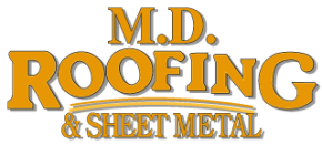 M D  Roofing & Sheet Metal Logo