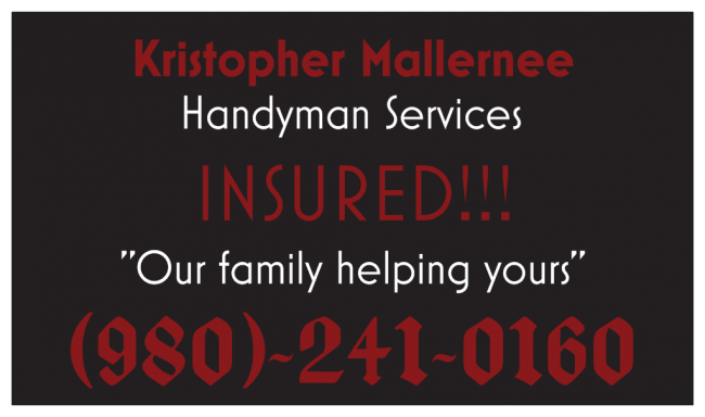 Kristopher Mallernee's Handyman Services Logo