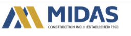 Midas Construction Inc. Logo