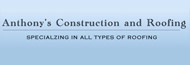 Anthony's Construction & Roofing Logo