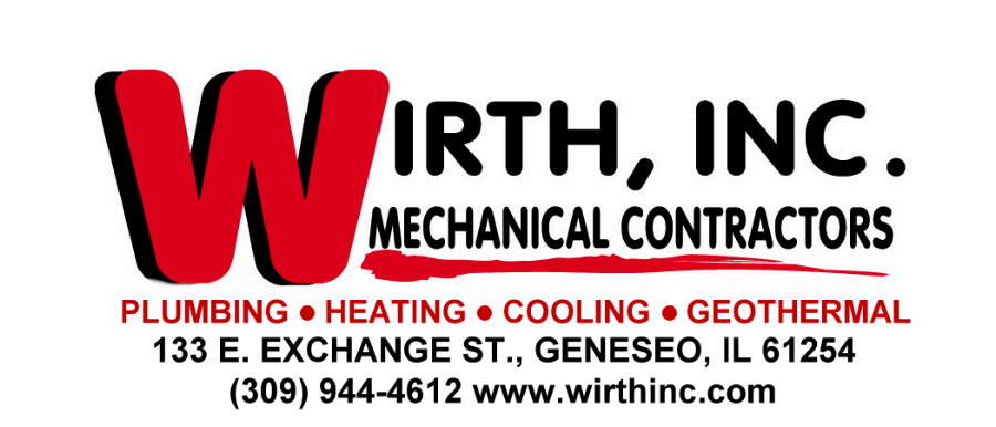 Wirth, Inc. Mechanical Contractors Plumbing, Heating, Cooling Logo