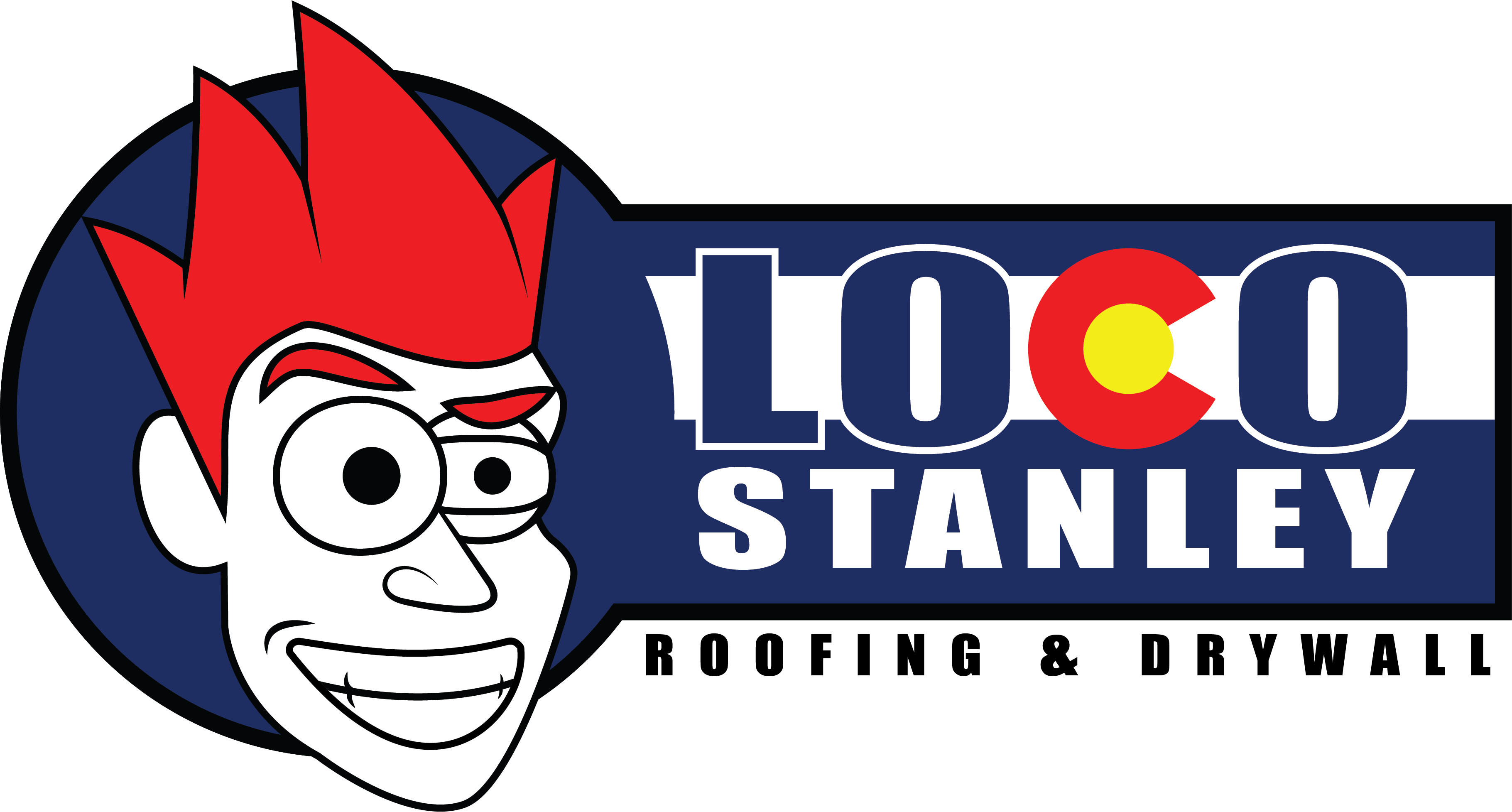 Loco Stanley Roofing and Drywall Logo
