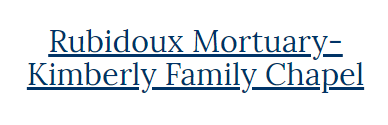 Rubidoux Mortuary-Kimberly Family Chapel Logo