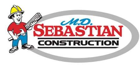 M.D. Sebastian Construction Logo