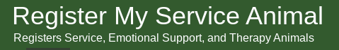 Register My Service Animal Logo