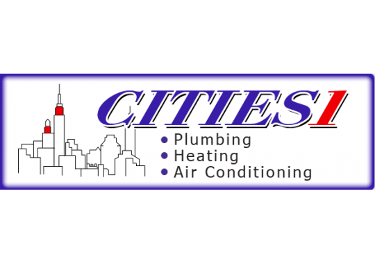 Cities 1 Plumbing, Heating & Air Conditioning Logo