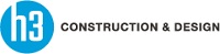 H3 Construction & Design Logo