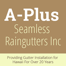 A-Plus Seamless Raingutters, Inc. Logo