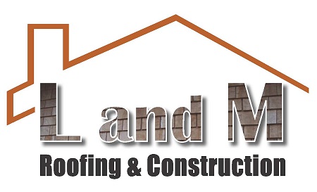 L and M Roofing and Construction Logo