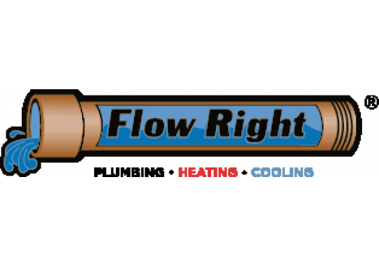 Flow Right Plumbing Heating and Cooling Logo