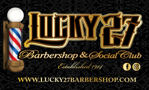 Lucky 27 Barbershops Logo