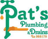 Pat's Plumbing & Drains Logo