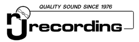 RJ Recording & Sound Logo