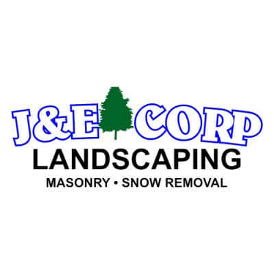 J & E Corp. Landscaping & Masonry Logo