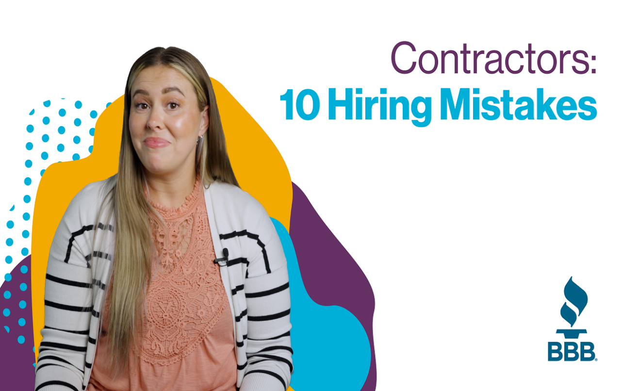 Contractors: 10 hiring mistakes young woman looking regretful
