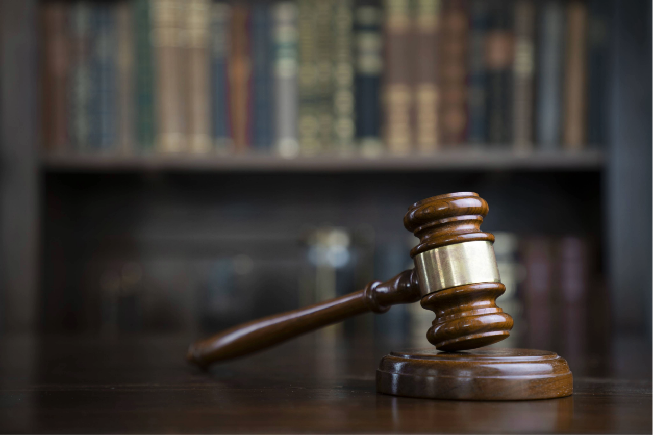 gavel resting on desk