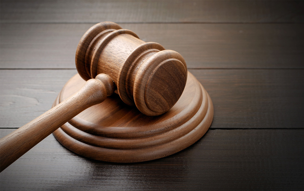 gavel on desk
